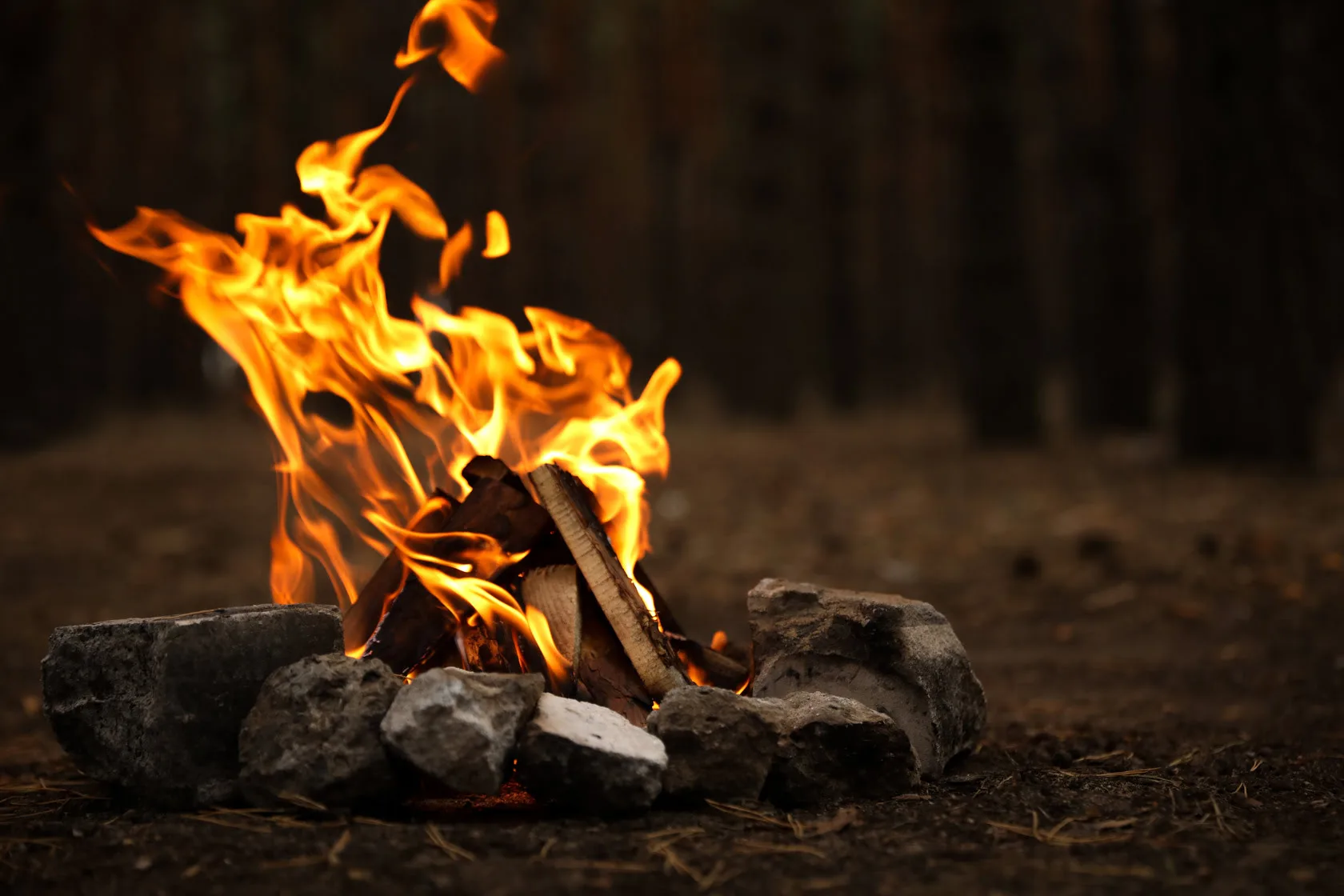 Brennholz am Lagerfeuer